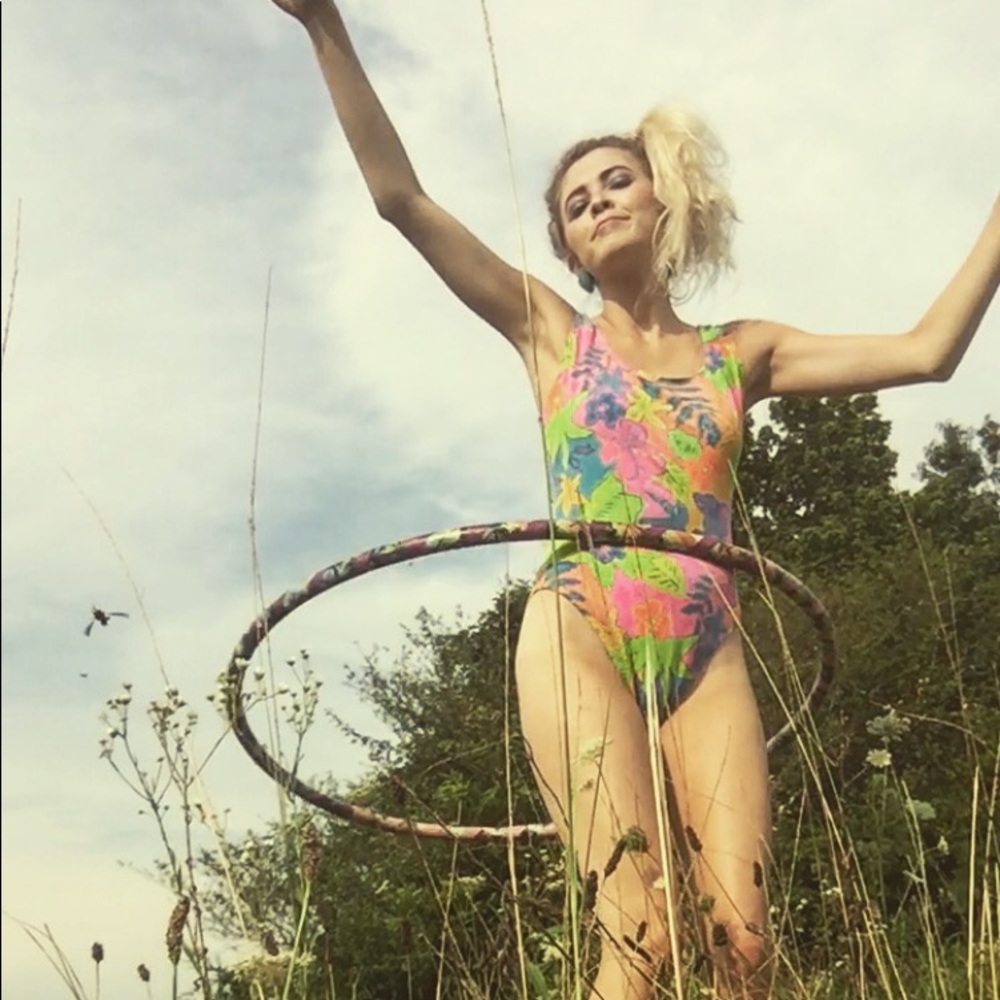 Vintage High-legged one piece swimsuit ($20)